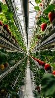 Vertical Strawberry Farm Sustainable and Innovative Food Production photo
