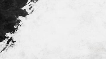 Bold Black Splashes on White Abstract Canvas photo