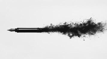 Smoke Plume from Ink Pen photo