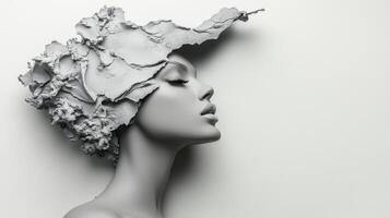 Sculptural Woman with Stone Crown Profile photo