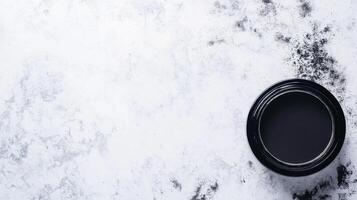 Black Round Cosmetic Container photo
