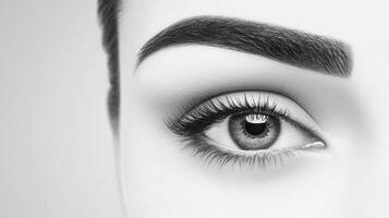 Eyelash Extension Eye CloseUp photo