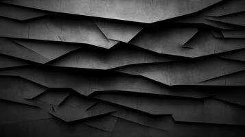 Dimensional Black Paper Layers Graphic Texture photo