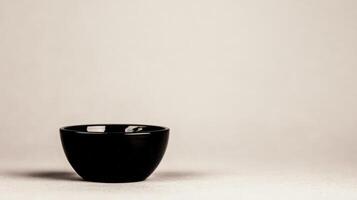 Black Bowl, Simple Kitchenware Still Life photo