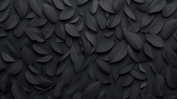 Abstract Black Plumage, Decorative Texture photo