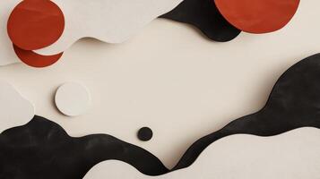 Abstract Paper Shapes Composition photo