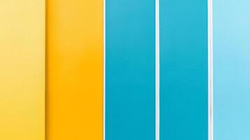 Colorful Vertical Panels of Yellow Orange and Blue Tones photo