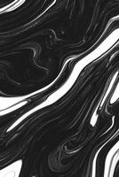 Abstract black and white swirling pattern with fluid motion photo