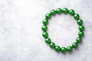 Polished Spherical Green Gems in Circular Display photo