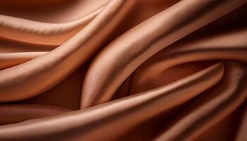 Soft and Smooth Fabric Drapes in Elegant Folds Showcasing Rich Texture and Color photo
