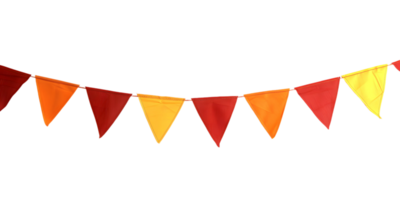 Festive triangular bunting string decoration hanging png