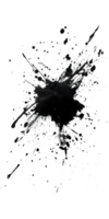 A stylized abstract image of an ink splat and droplets png