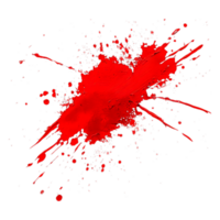 Abstract image of red paint and technological elements combined png