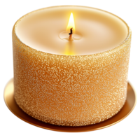 Glowing golden cle a smooth wax surface a peaceful aura png