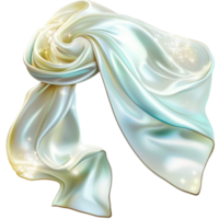 Flowing silk fabric a shimmering pastel gradient a soft drape png