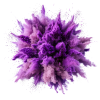 Vivid Explosion Purple Powder Bursting into a Dynamicistic Display png