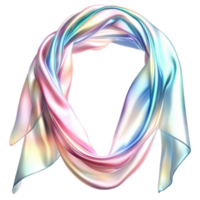 Ethereal Silk Fabric Flowing a Shimmering Pastel Gradient Soft Drape png