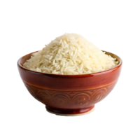 A Bowl of Cooked White Rice, Ready to Serve, Delicious and Nutritious Grain png