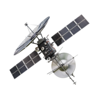 Detailed 3D Render of a Spacecraft Satellite in Orbit High Resolution Image png