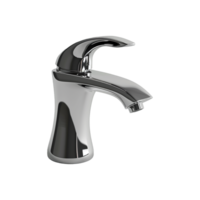 Modern Chrome Bathroom Faucet with Sleek Design and Single Handle Operation png