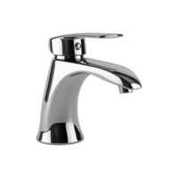 Sleek Modern Chrome Bathroom Sink Faucet with Single Handle and Elegant Design png