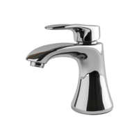 Modern Chrome Bathroom Sink Faucet with Sleek Design and Single Handle Operation png