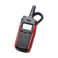 vermelho Preto portátil dois caminho rádio transceptor com lcd tela e antena png