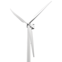 Closeup View of a Modern Wind Turbine Blade and Nacelle in a GrayScale Setting png