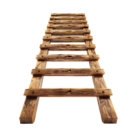 Rustic Wooden Ladder Reaching Upwards Towards the Light, a Symbol of Progress and Aspiration png