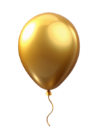 A Single Golden Balloon Floating png