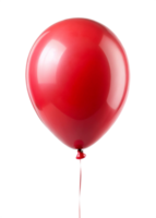 A single red balloon floating against a black background, a perfect symbol of joy and celebration png