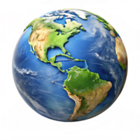 Stunning High Resolution Image of Planet Earth Showing North and South America png