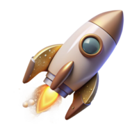vibrant traditional Rocket Launch Into Space Transparent for Space Travel detailed png