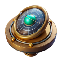 serene abstract Sci Fi Radar Screen Isolated for Game Hud authentic png
