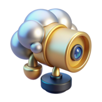 dramatic minimalist Security Camera with Cloud Storage Remote Monitoring Isolated for Home and Business Security high resolution png