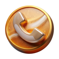 vibrant creative Simple Phone Contact Icon Isolated for Customer Support png