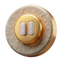 magnificent artistic Simple Power Button Icon Cutout for Electronic Devices high resolution png
