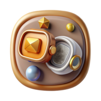 elegant rustic Simple Vr Icon Set Cutout for Mobile App Design png