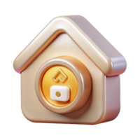 serene vintage Smart Home System Error Icon Isolated for Troubleshooting high resolution png