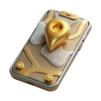 extraordinary modern Smartphone with Map Navigation App Travel Transparent for Tourism original png