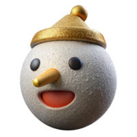 extraordinary artistic Snowman Face Carrot Nose Isolated high quality png