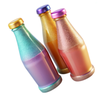 beautiful classic Soft Drink Bottles Colorful Variety Isolated for Supermarkets exclusive png