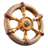 wonderful vintage Steering Wheel Ship Transparent Background for Maritime Museums authentic png