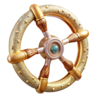 impressive contemporary Steering Wheel Ship Transparent Background for Maritime Museums premium png