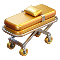 elegant artistic Stretcher Emergency Transport Icon Isolated for Medical Use authentic png