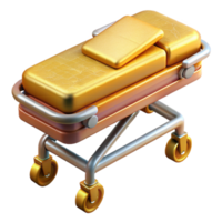 beautiful abstract Stretcher Emergency Transport Icon Isolated for Medical Use professional png