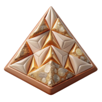 serene artistic Triangle Mosaic Pattern Isolated for Creative Projects professional png