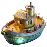 dramatic modern Tugboat Transparent Background for Harbor Scenes authentic png