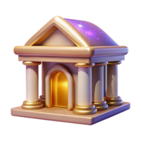 extraordinary abstract University Building Icon Isolated for Educational Websites high quality png