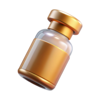wonderful minimalist Vaccine Vial Medical Icon Isolated for Vaccination Campaigns high quality png